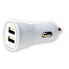Techly IUSB2-CAR2-2A2P - USB Φορτιστής Αυτοκινήτου 5V 2p 2.1 & 1A Λευκό Τροφοδοτικά Onetrade