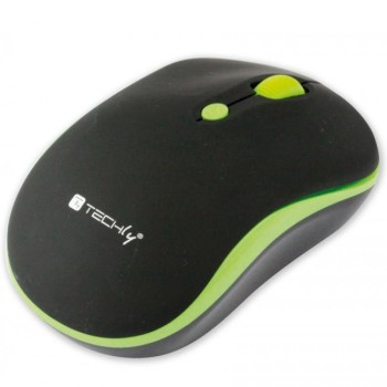 Techly IM 1600-WT-BGW - 2.4GHz Wireless Μouse Black / Green Techly IM 1600-WT-BGW - 2.4GHz Wireless Μouse Black / Green Computer accessories Onetrade