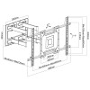 Techly ICA-PLB 192 - Full-Motion Βάση Τοίχου TV 65-110" Μαύρη Βάσεις Onetrade Techly ICA-PLB 192 - Full-Motion Βάση Τοίχου TV 65-110" Μαύρη Βάσεις Onetrade