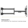 Techly ICA-PLB 490 - TV Wall Mount 43"- 80" with extendable arm up to 1015mm Mounts Onetrade