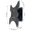 Techly ICA-LCD 2900B - TV Wall Mount 19"-37" Black Mounts Onetrade Techly ICA-LCD 2900B - TV Wall Mount 19"-37" Black Mounts Onetrade