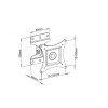 Techly ICA-LCD 201BK - Full-Motion Wall Mount LED LCD TV 13"-30" Black Mounts Onetrade