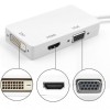 Techly IADAP DP-COMBOF2 - DisplayPort 1.2 to HDMI/DVI/VGA Προσαρμογέας Converters Εικόνας Ήχου Onetrade