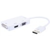 Techly IADAP DP-COMBOF2 - DisplayPort 1.2 to HDMI/DVI/VGA Προσαρμογέας Converters Εικόνας Ήχου Onetrade