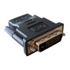 Techly IADAP DVI-HDMI-F - Adapter HDMI Θηλυκό σε DVI-D Αρσενικό Αντάπτορς Onetrade