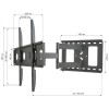 Techly ICA-PLB 148L - Βάση Τοίχου TV 32"- 65" Μαύρη Βάσεις Onetrade