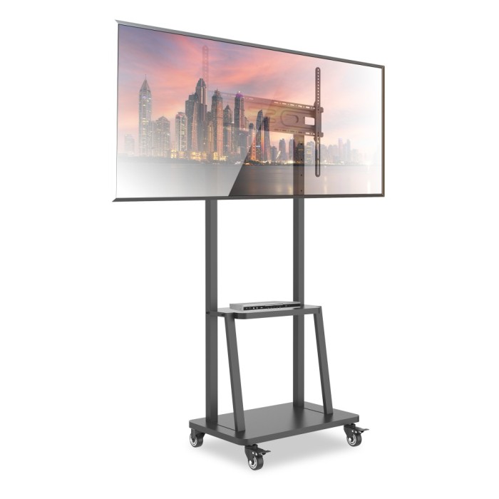 Techly ICA-TR3390 - Floor Stand Trolley TV 32-70" with Shelf Mounts Onetrade Techly ICA-TR3390 - Floor Stand Trolley TV 32-70" with Shelff Mounts Onetrade
