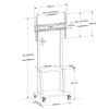 Techly ICA-TR3390 - Floor Stand Trolley TV 32-70" with Shelf Mounts Onetrade Techly ICA-TR3390 - Floor Stand Trolley TV 32-70" with Shelff Mounts Onetrade