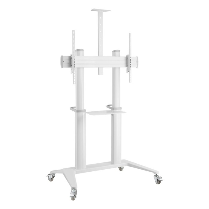 Techly ICA-TR49W - Floor Stand Trolley TV 70-120" with Shelf Mounts Onetrade Techly ICA-TR49W - Floor Stand Trolley TV 70-120" with Shelf Mounts Onetrade