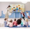 Techly ICA-TR68MW - Μηχανοκίνητη Βάση Τοίχου TV 55-100" με τηλεχειριστήριο Μαύρη Βάσεις Onetrade