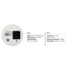 Techly IUPS-PCP-81U2URJ - Desktop Πρίζα με 2xUSB και RJ45 με καπάκι Διακόπτες Καλωδίων Onetrade