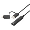 Manhattan IUSB-DAC-COMBO - USB-C & USB-A σε 3.5mm Jack Καλώδιο Καλώδια Onetrade