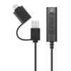 Manhattan IUSB-DAC-COMBO - USB-C & USB-A σε 3.5mm Jack Καλώδιο Καλώδια Onetrade