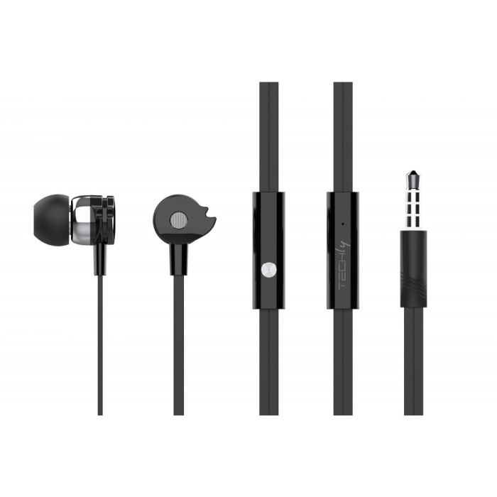 Techly SB-HP A1BKΤΥ - In-Ear Earphones with Microphone Smartphone accessories Onetrade Techly SB-HP A1BKΤΥ - In-Ear Earphones with Microphone Smartphone accessories Onetrade
