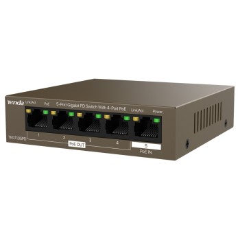 Tenda I-SWHUB TEG1105PD - 5 Port Gigabit Poe Switch PD Ethernet Switches Onetrade