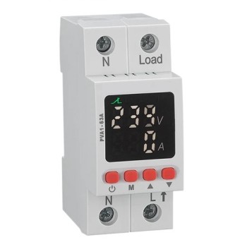 Επιτηρητής Τάσης Ράγας Μονοφασικός VLC 63A Ρελέ Διαρροής Onetrade
