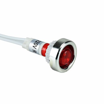 Red indicator light 230V Φ10 AD22E-006 with cable Flashlights 
